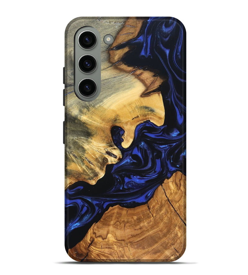 Galaxy S23 Plus Wood Live Edge Phone Case - Ayah (Blue, 820811)