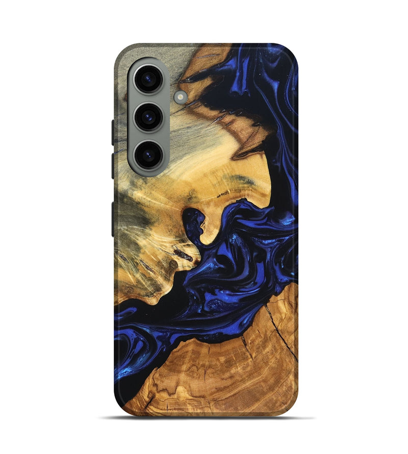 Galaxy S24 Wood Live Edge Phone Case - Ayah (Blue, 820811)