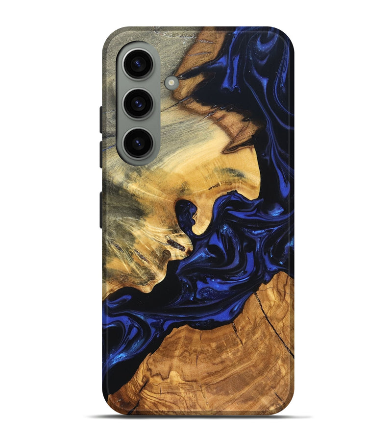 Galaxy S24 Plus Wood Live Edge Phone Case - Ayah (Blue, 820811)