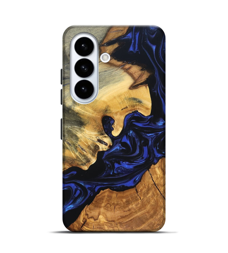 Galaxy S26 Wood Live Edge Phone Case - Ayah (Blue, 820811)