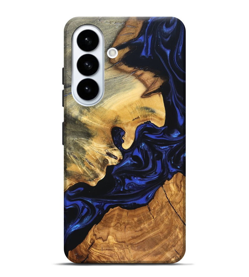 Galaxy S26 Plus Wood Live Edge Phone Case - Ayah (Blue, 820811)