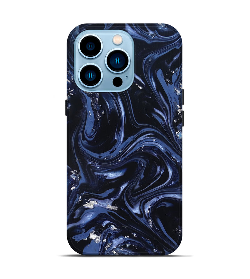 iPhone 14 Pro ResinArt Live Edge Phone Case - Hadley (Blue, 820812)