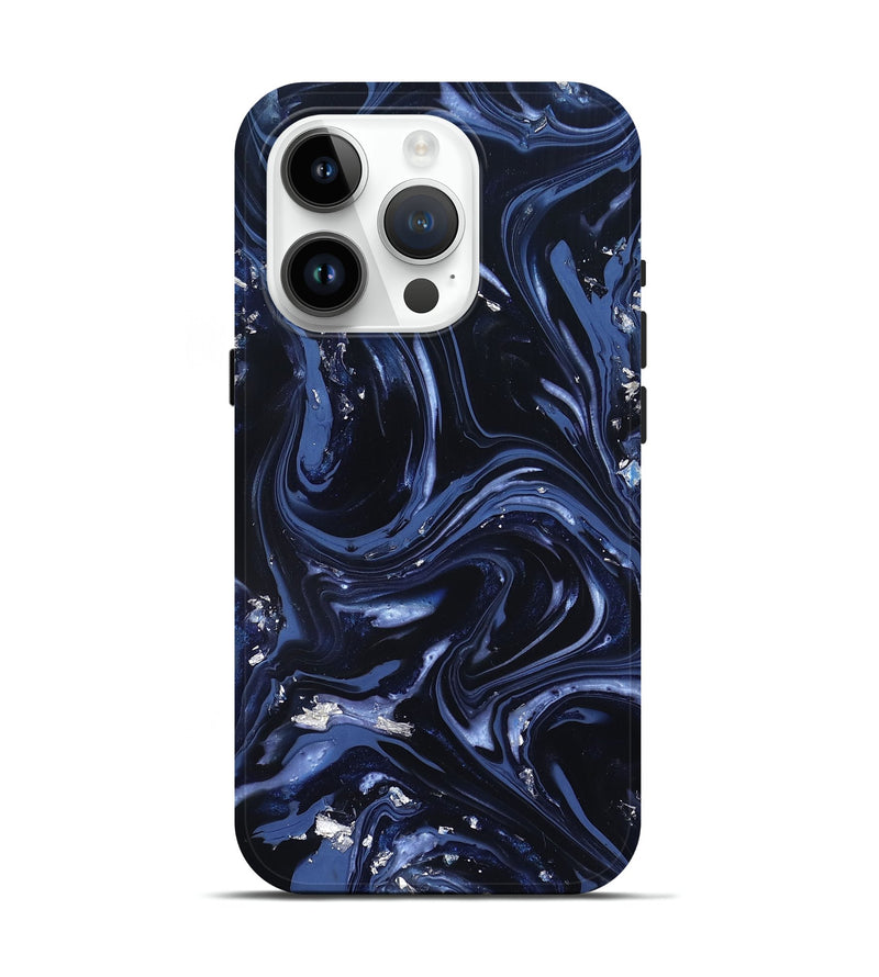 iPhone 15 Pro ResinArt Live Edge Phone Case - Hadley (Blue, 820812)