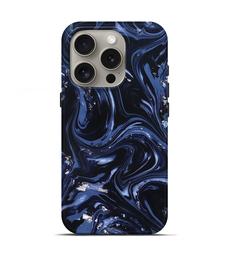 iPhone 16 Pro ResinArt Live Edge Phone Case - Hadley (Blue, 820812)
