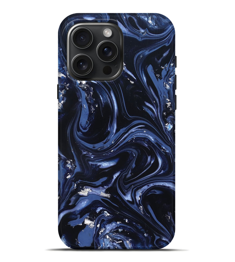 iPhone 16 Pro Max ResinArt Live Edge Phone Case - Hadley (Blue, 820812)