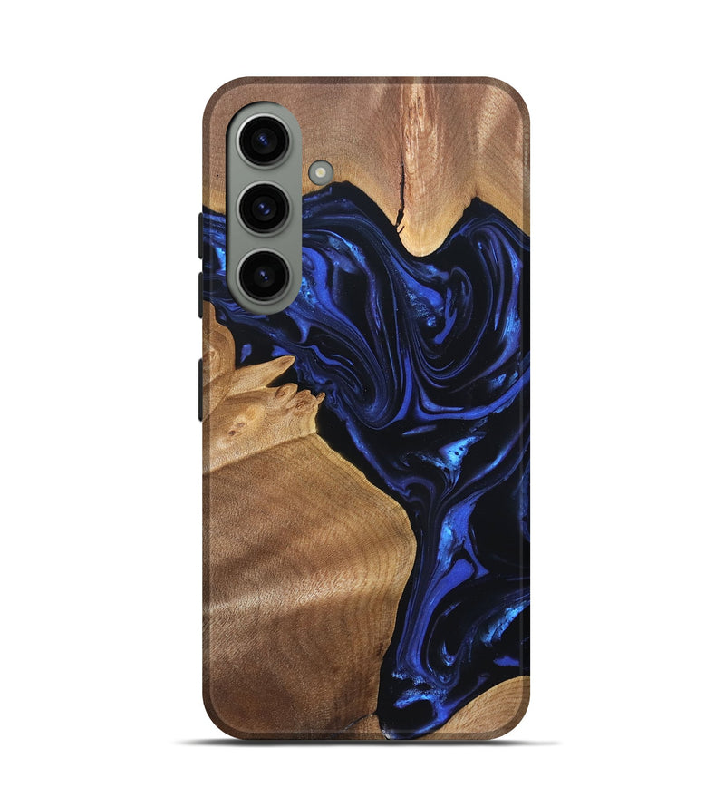 Galaxy S24 Wood Live Edge Phone Case - Lorena (Blue, 820813)