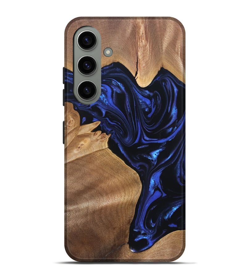 Galaxy S24 Plus Wood Live Edge Phone Case - Lorena (Blue, 820813)