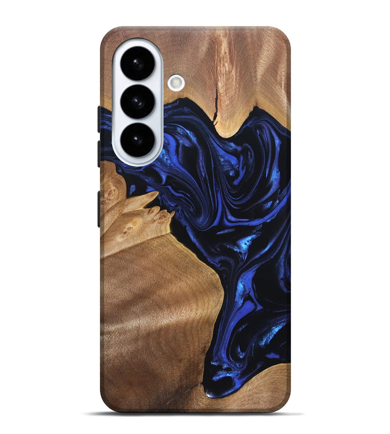 Galaxy S26 Plus Wood Live Edge Phone Case - Lorena (Blue, 820813)