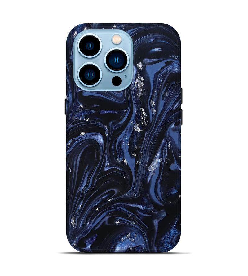 iPhone 14 Pro ResinArt Live Edge Phone Case - Lonzo (Blue, 820815)
