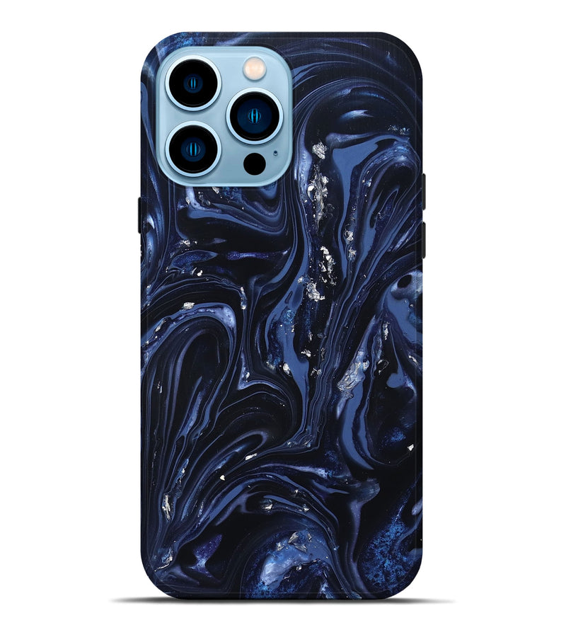 iPhone 14 Pro Max ResinArt Live Edge Phone Case - Lonzo (Blue, 820815)