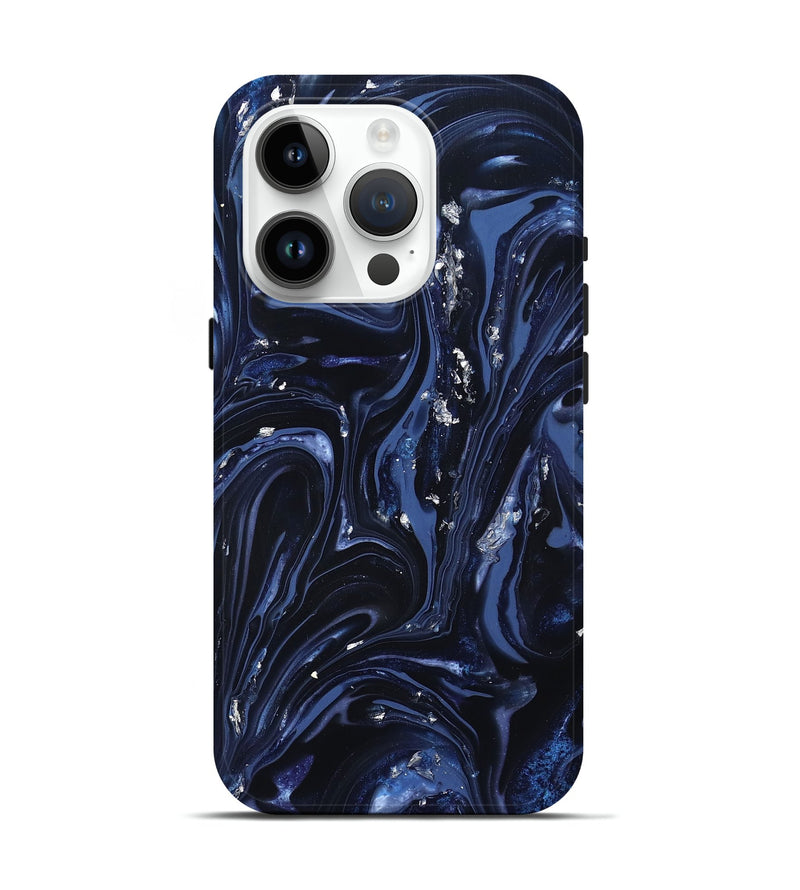iPhone 15 Pro ResinArt Live Edge Phone Case - Lonzo (Blue, 820815)
