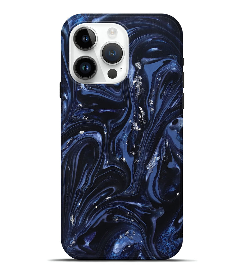 iPhone 15 Pro Max ResinArt Live Edge Phone Case - Lonzo (Blue, 820815)