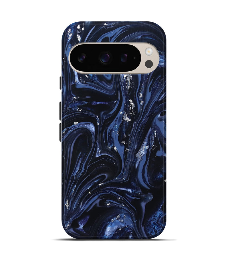 Pixel 9 ResinArt Live Edge Phone Case - Lonzo (Blue, 820815)