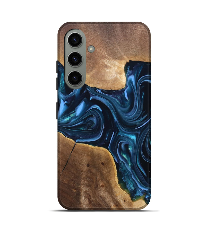 Galaxy S24 Wood Live Edge Phone Case - Breana (Blue, 820816)