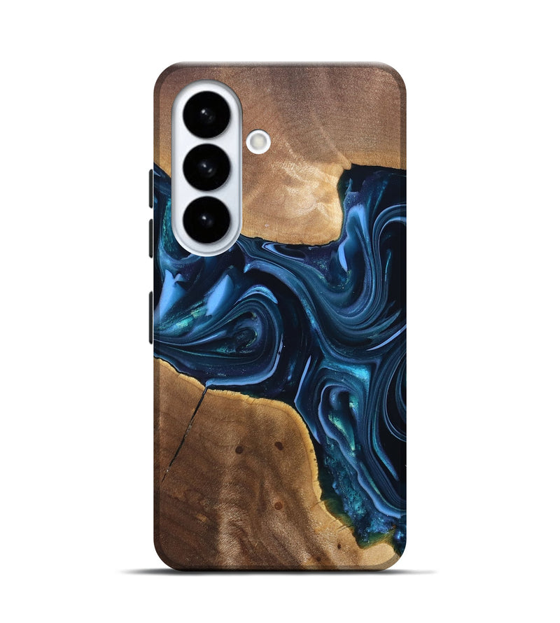 Galaxy S26 Wood Live Edge Phone Case - Breana (Blue, 820816)