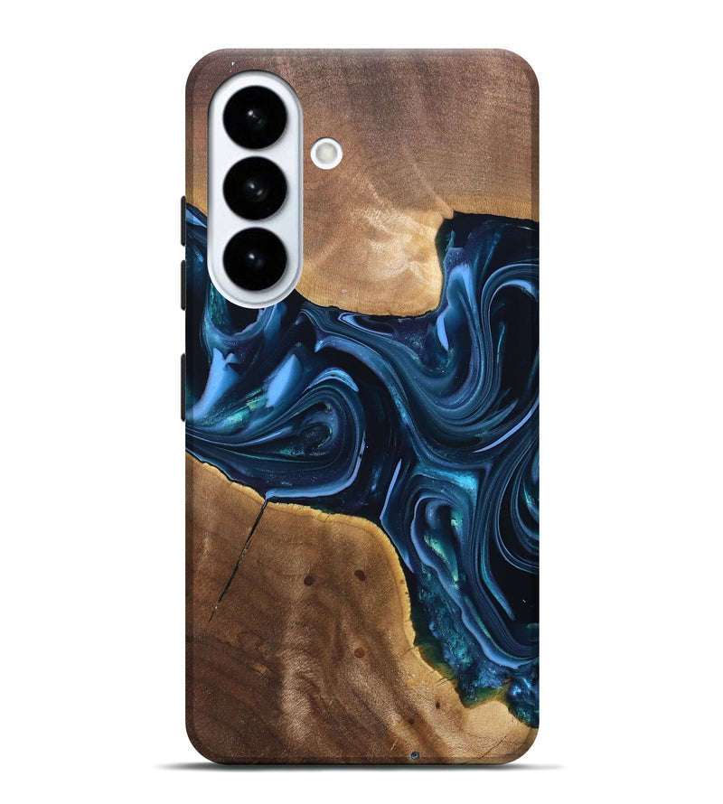Galaxy S26 Plus Wood Live Edge Phone Case - Breana (Blue, 820816)