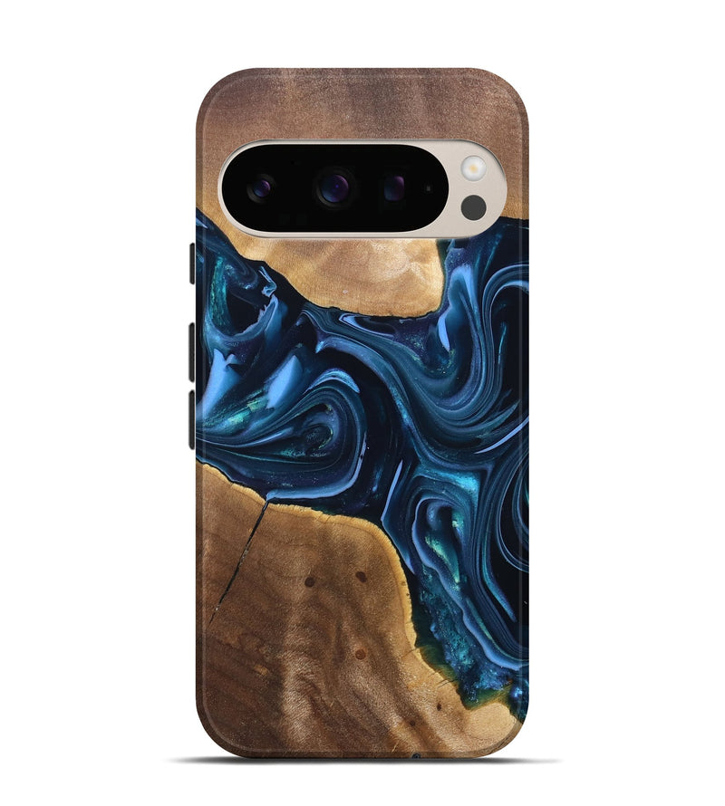 Pixel 10 Wood Live Edge Phone Case - Breana (Blue, 820816)