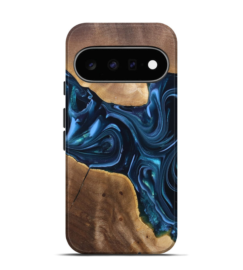 Pixel 11 Wood Live Edge Phone Case - Breana (Blue, 820816)