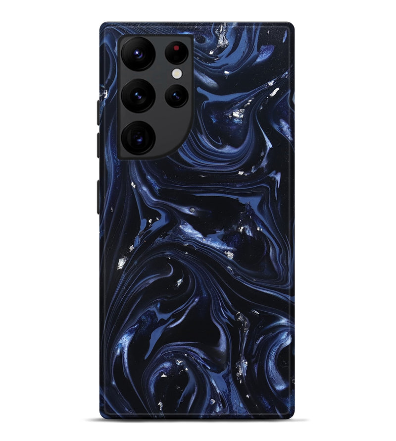 Galaxy S22 Ultra ResinArt Live Edge Phone Case - Newton (Blue, 820819)