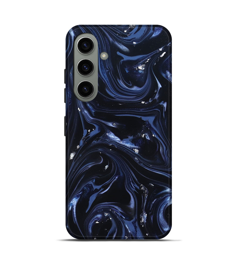 Galaxy S24 ResinArt Live Edge Phone Case - Newton (Blue, 820819)