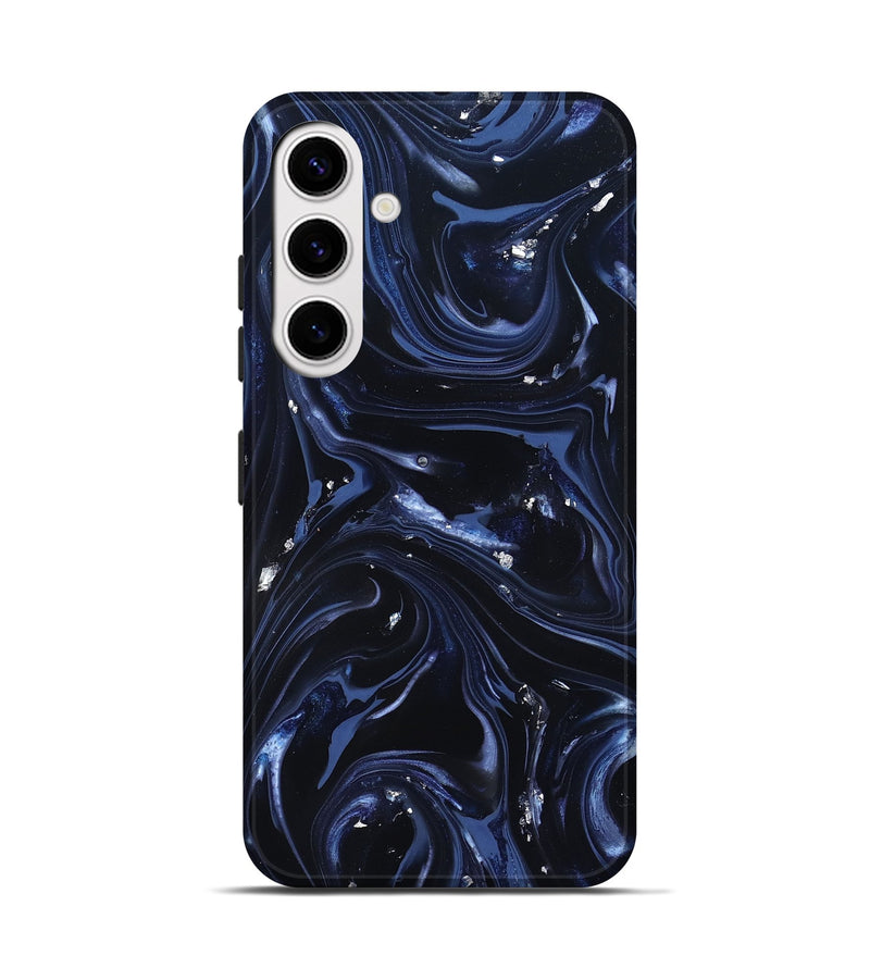 Galaxy S25 ResinArt Live Edge Phone Case - Newton (Blue, 820819)