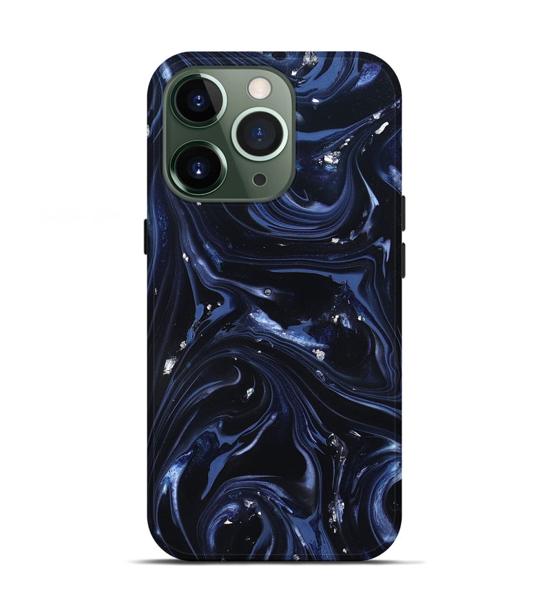 iPhone 13 Pro ResinArt Live Edge Phone Case - Newton (Blue, 820819)
