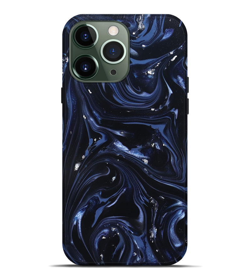 iPhone 13 Pro Max ResinArt Live Edge Phone Case - Newton (Blue, 820819)