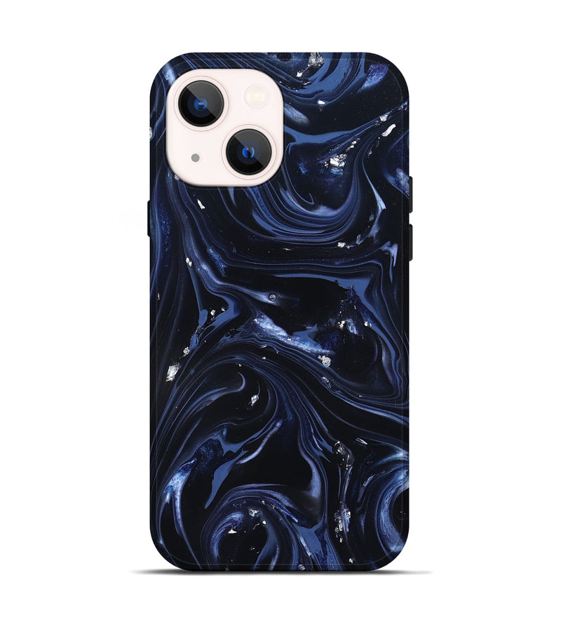 iPhone 14 ResinArt Live Edge Phone Case - Newton (Blue, 820819)