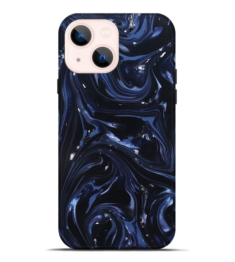 iPhone 14 Plus ResinArt Live Edge Phone Case - Newton (Blue, 820819)