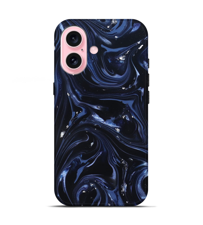 iPhone 17 ResinArt Live Edge Phone Case - Newton (Blue, 820819)