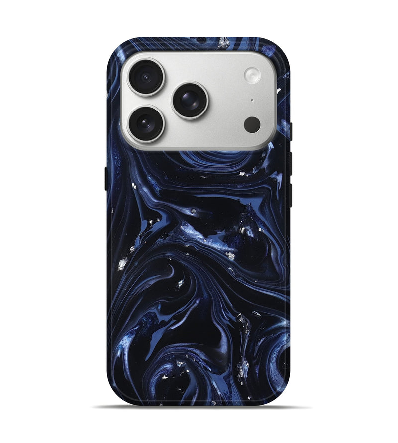 iPhone 17 Pro ResinArt Live Edge Phone Case - Newton (Blue, 820819)