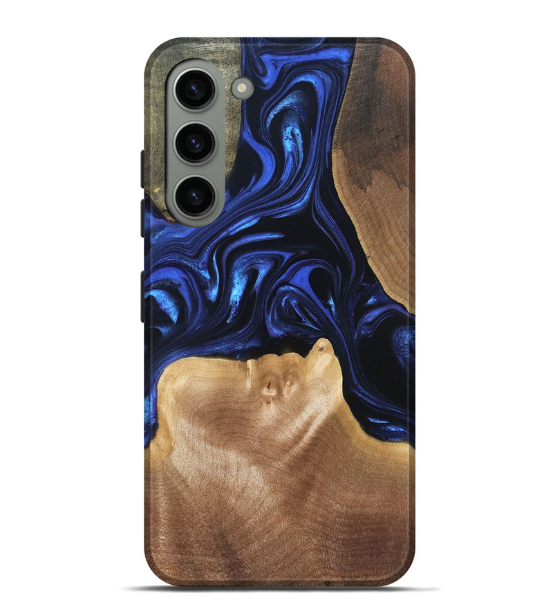 Galaxy S23 Plus Wood Live Edge Phone Case - Vonda (Blue, 820820)