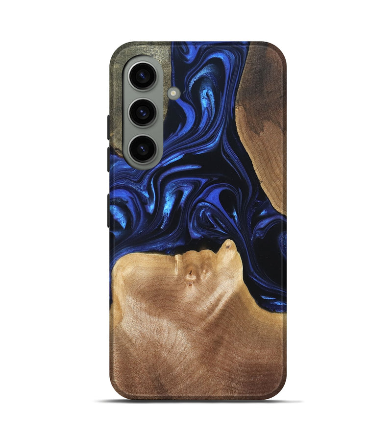 Galaxy S24 Wood Live Edge Phone Case - Vonda (Blue, 820820)