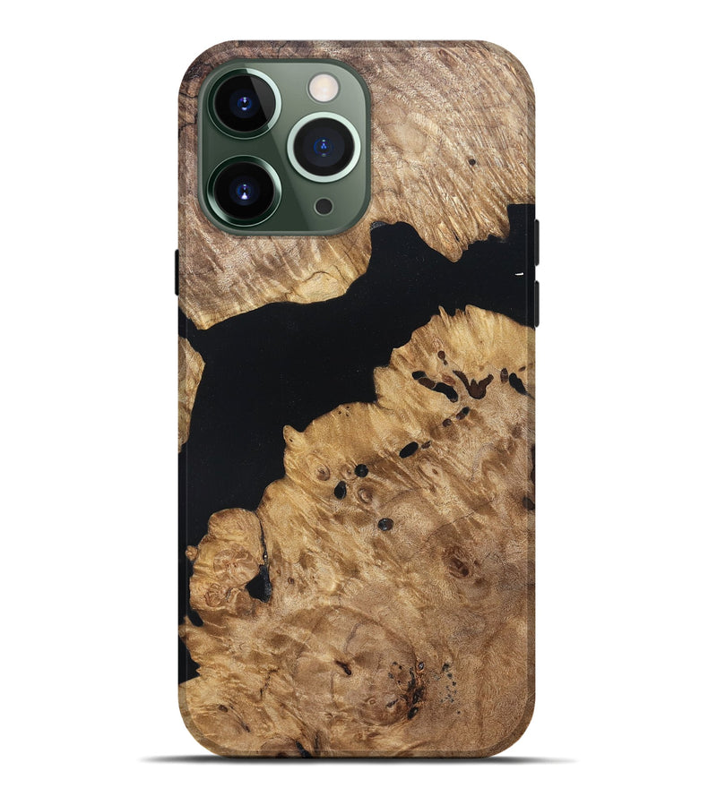 iPhone 13 Pro Max Wood Live Edge Phone Case - Kamden (Wood Burl, 820821)