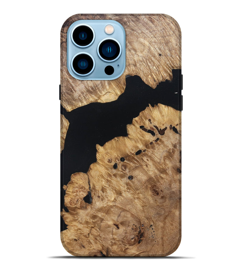 iPhone 14 Pro Max Wood Live Edge Phone Case - Kamden (Wood Burl, 820821)