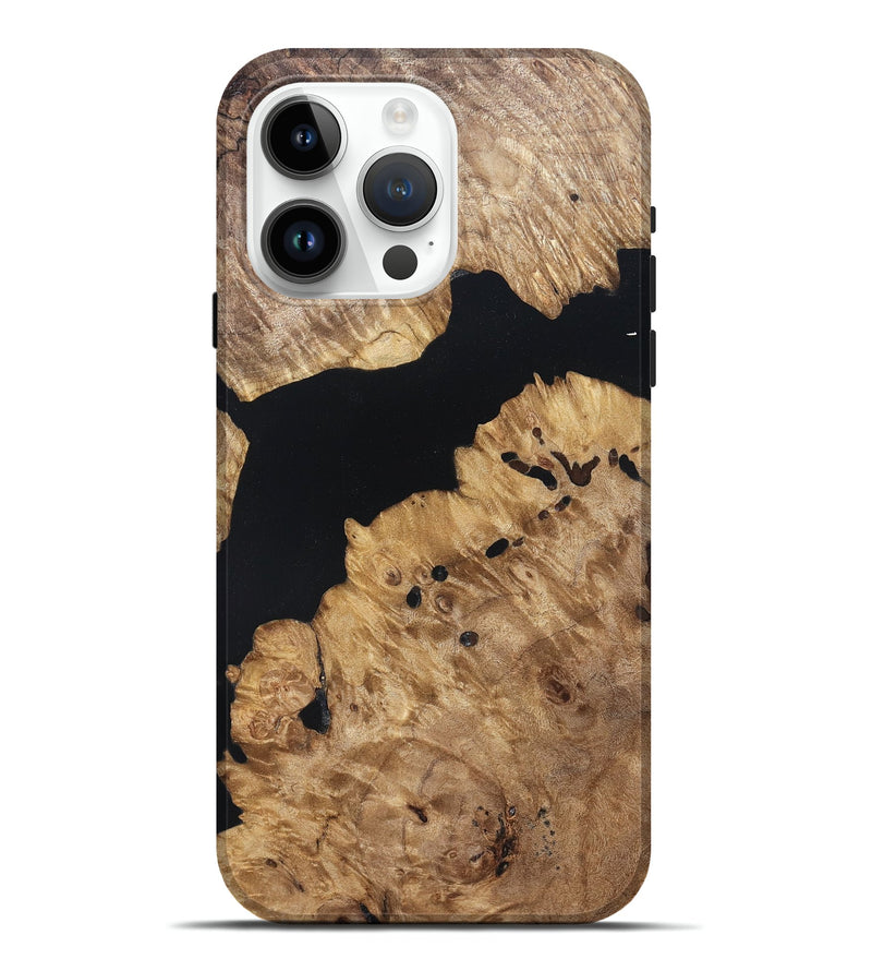iPhone 15 Pro Max Wood Live Edge Phone Case - Kamden (Wood Burl, 820821)