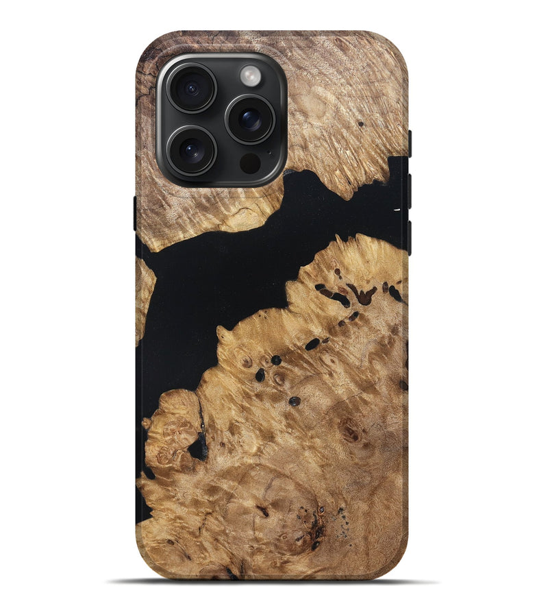 iPhone 16 Pro Max Wood Live Edge Phone Case - Kamden (Wood Burl, 820821)