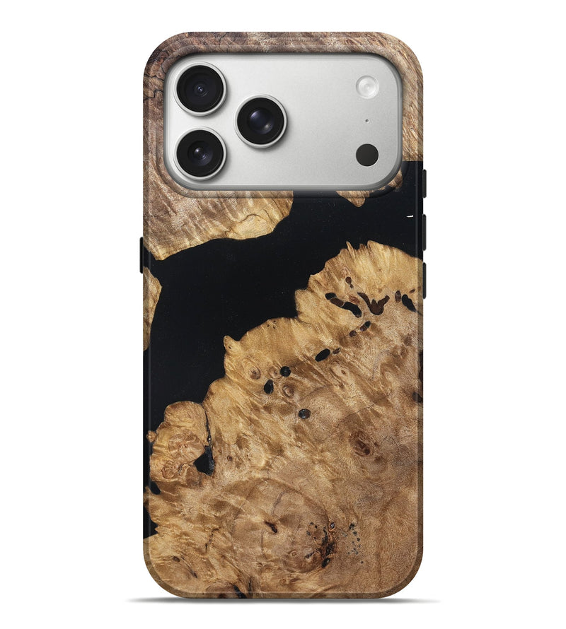 iPhone 17 Pro Max Wood Live Edge Phone Case - Kamden (Wood Burl, 820821)