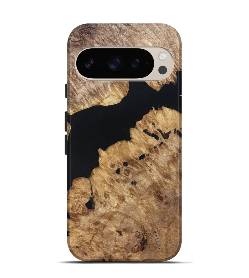 Pixel 9 Pro Wood Live Edge Phone Case - Kamden (Wood Burl, 820821)