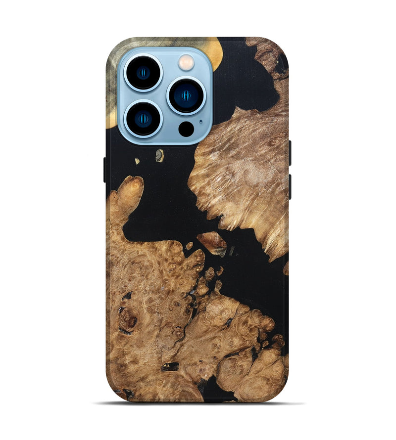 iPhone 14 Pro Wood Live Edge Phone Case - Earnest (Wood Burl, 820823)