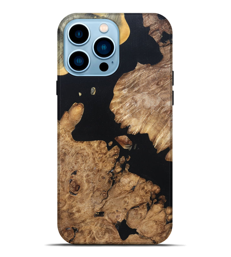iPhone 14 Pro Max Wood Live Edge Phone Case - Earnest (Wood Burl, 820823)