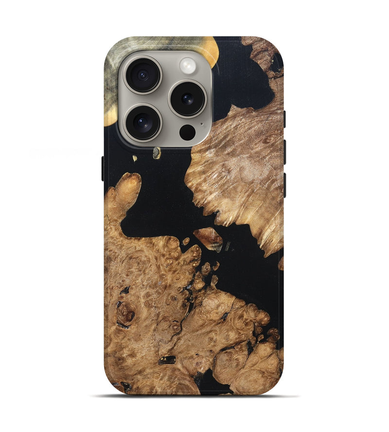 iPhone 16 Pro Wood Live Edge Phone Case - Earnest (Wood Burl, 820823)