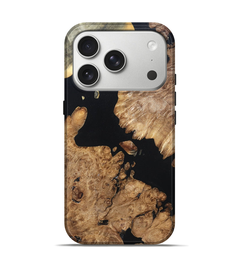 iPhone 17 Pro Wood Live Edge Phone Case - Earnest (Wood Burl, 820823)