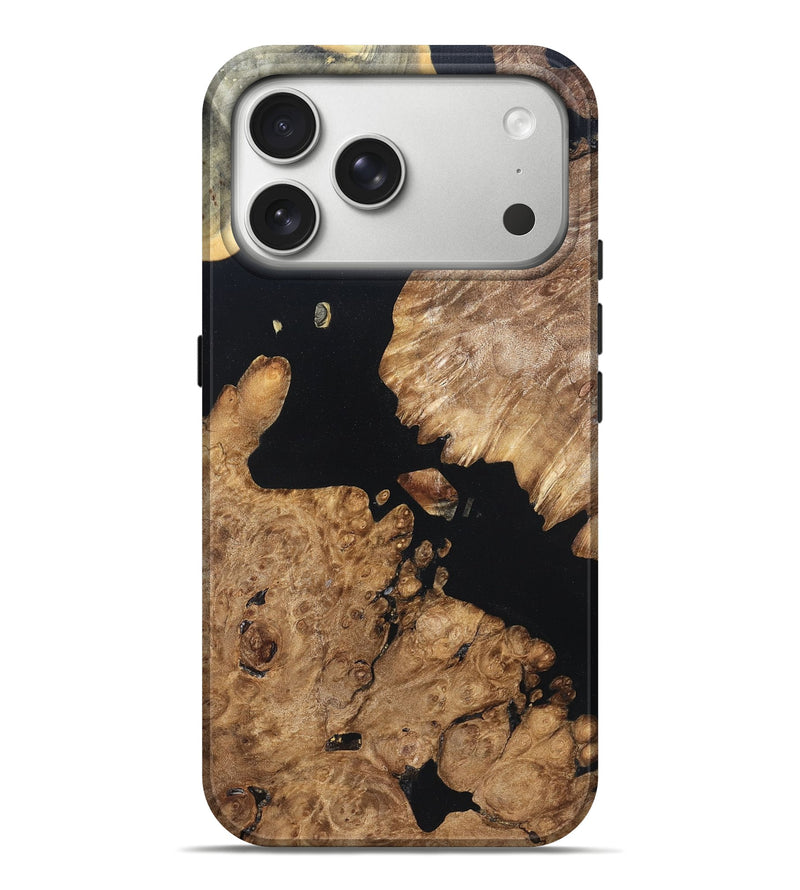 iPhone 17 Pro Max Wood Live Edge Phone Case - Earnest (Wood Burl, 820823)