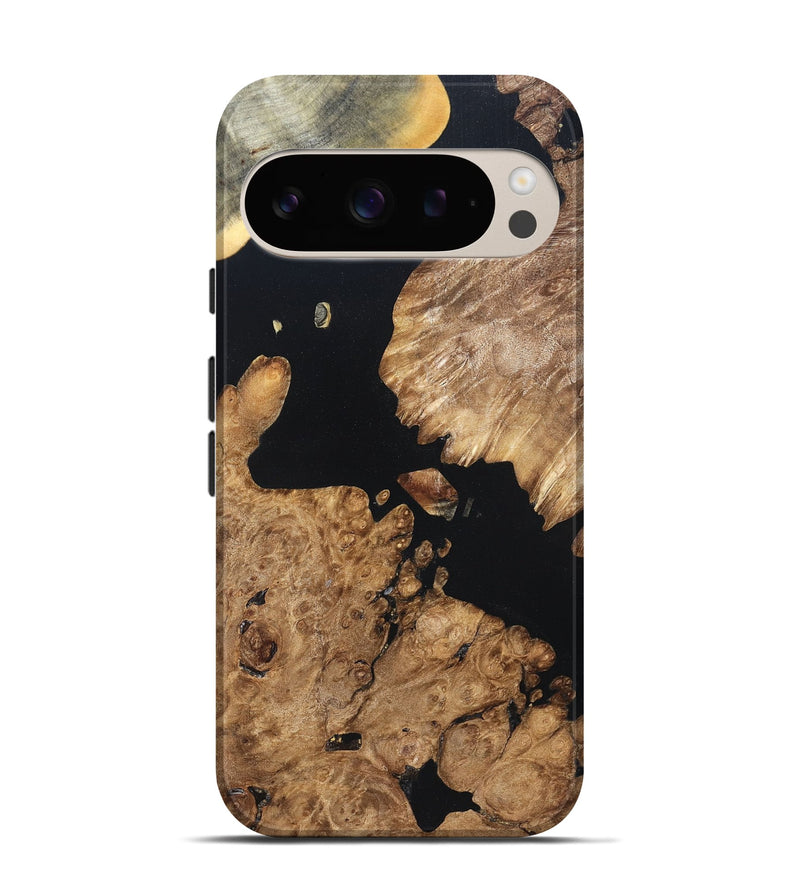 Pixel 9 Pro Wood Live Edge Phone Case - Earnest (Wood Burl, 820823)