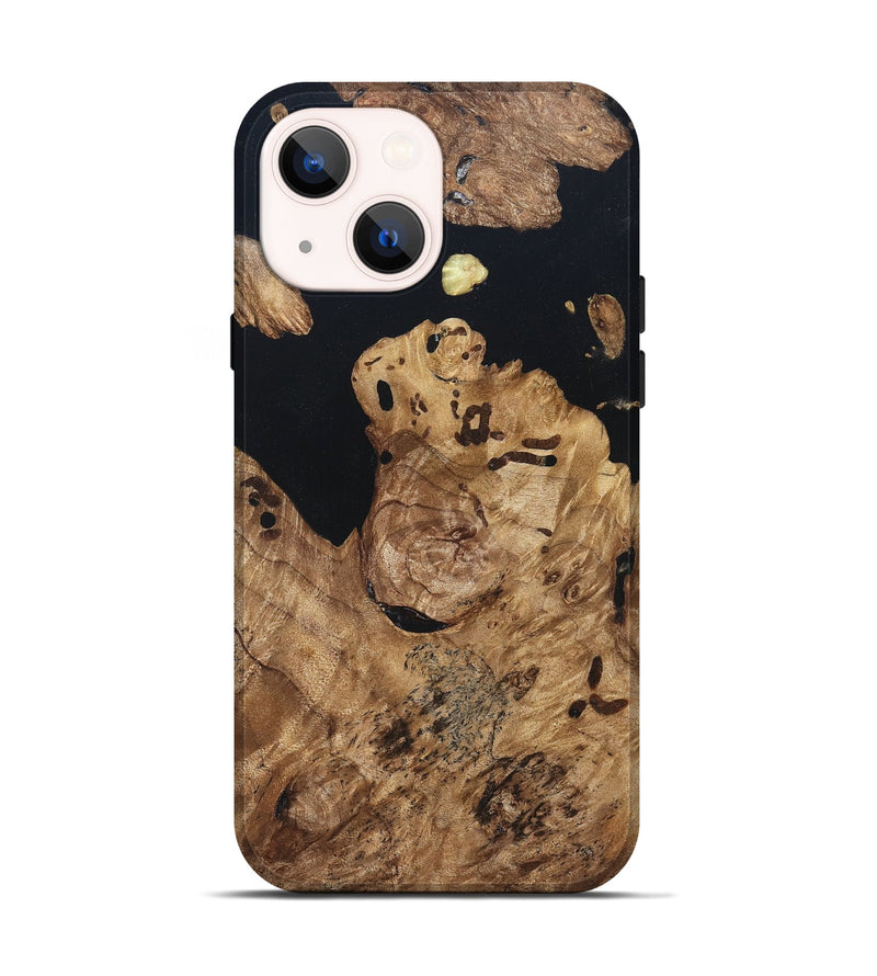 iPhone 14 Wood Live Edge Phone Case - Maegan (Wood Burl, 820824)