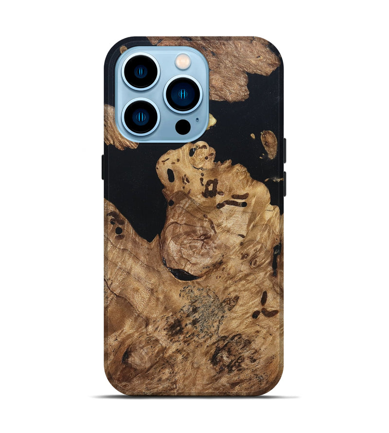 iPhone 14 Pro Wood Live Edge Phone Case - Maegan (Wood Burl, 820824)