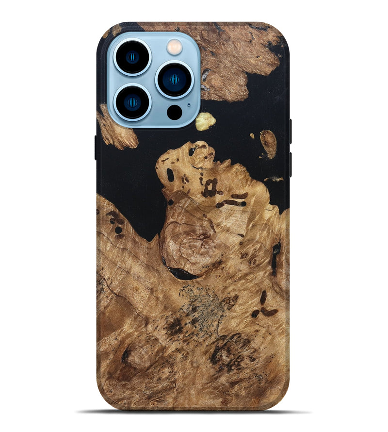 iPhone 14 Pro Max Wood Live Edge Phone Case - Maegan (Wood Burl, 820824)
