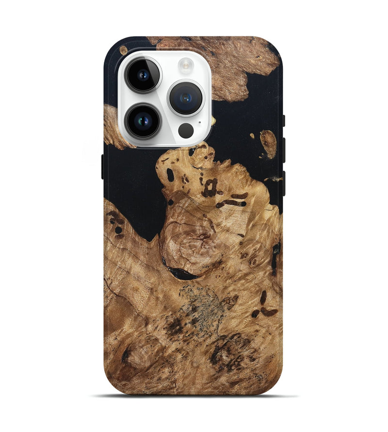 iPhone 15 Pro Wood Live Edge Phone Case - Maegan (Wood Burl, 820824)