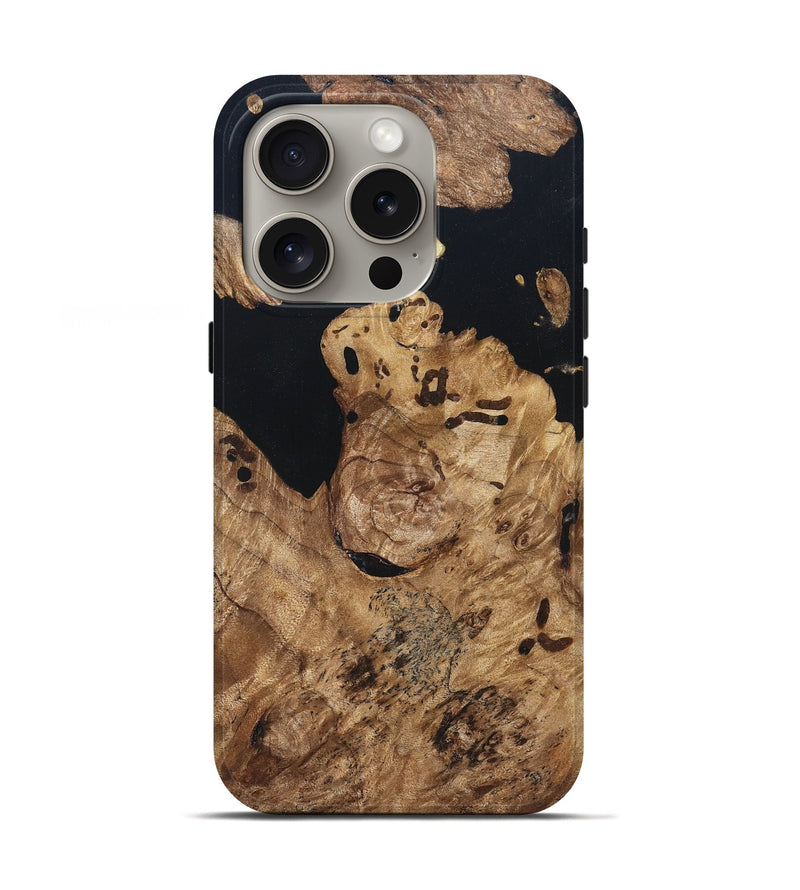 iPhone 16 Pro Wood Live Edge Phone Case - Maegan (Wood Burl, 820824)